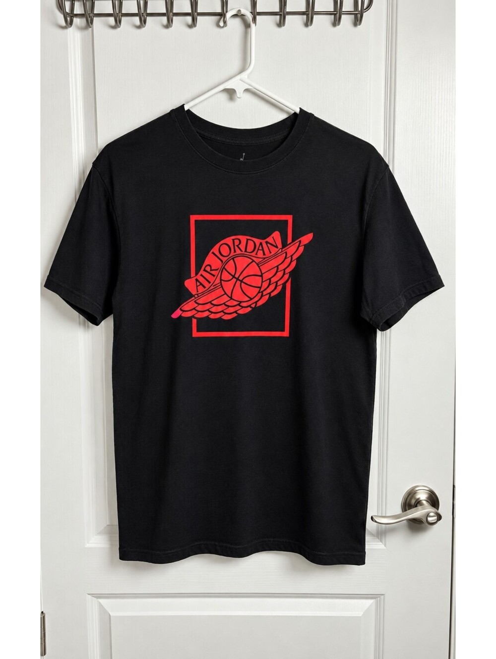 Air Jordan Wings T Shirt Mens XL Black Red Jumpman Graphic Tee